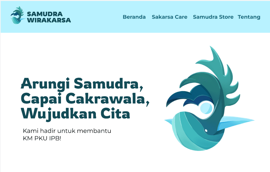 Abstract publishing interface representing the Ormawa Eksekutif PKU website